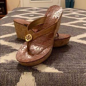 Tory Burch Wedged Flip Flops